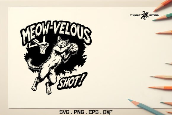 Basketball Cat Athlete Svg Pt.1