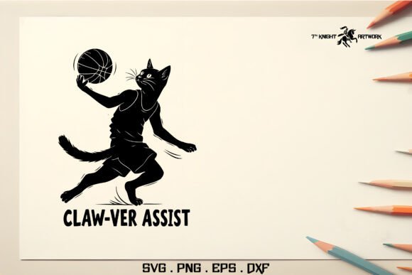 Basketball Cat Athlete Svg Pt.5