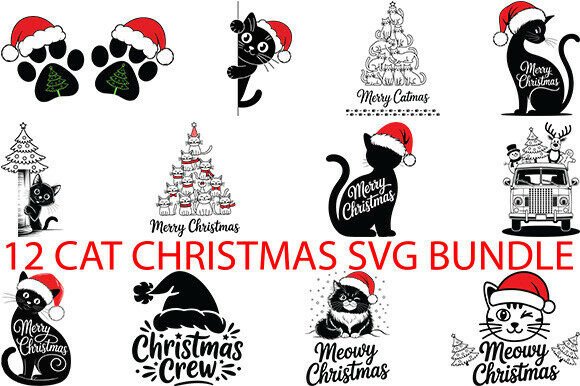 Cat Christmas Matching Christmas Bundle