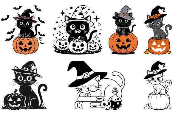 Cat Halloween Svg Bundle