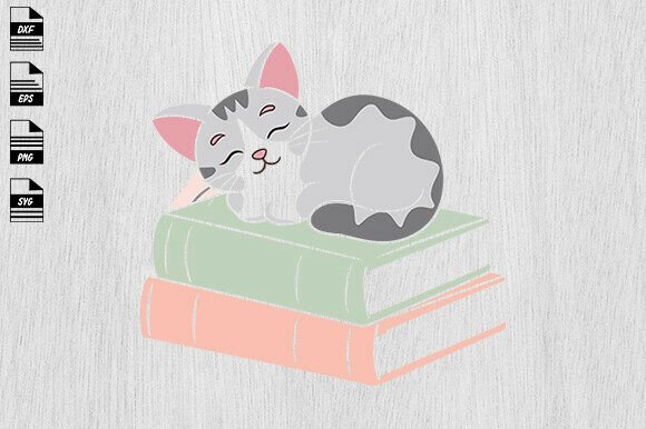 Cat on Books SVG: A Book Lover’s Embroidery Design Review