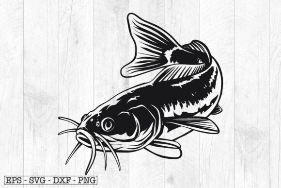 Catfish Vector Svg, Cat Fish Clipart
