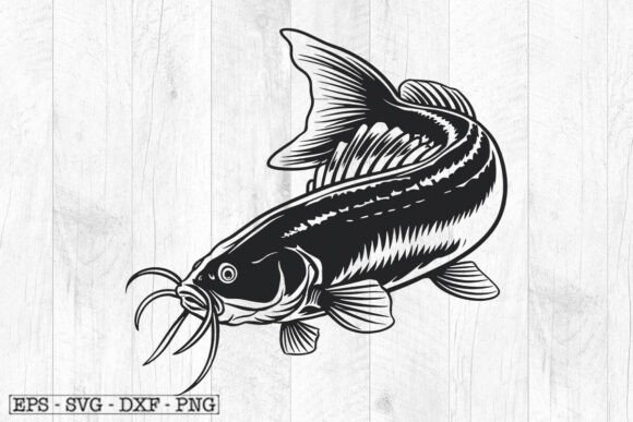 Catfish Vector Svg, Cat Fish Clipart
