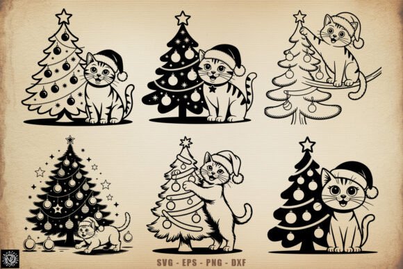 Christmas Santa Hat Cat