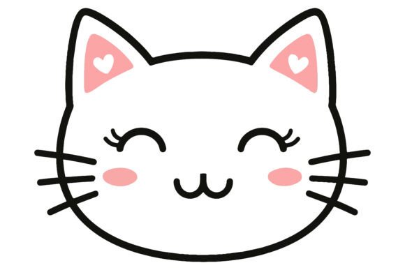 Cute Smiling Cat Face Bundle