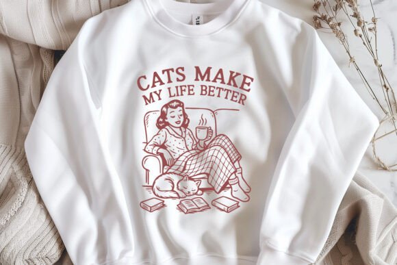 Retro Cat Ladies SVG Bundle Funny Quotes