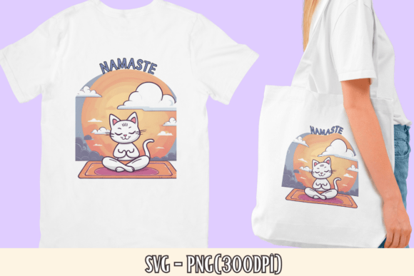 Review: Namaste Yoga Cat PNG SVG