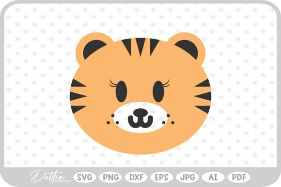 Tiger Big Cat Animal SVG PNG DXF