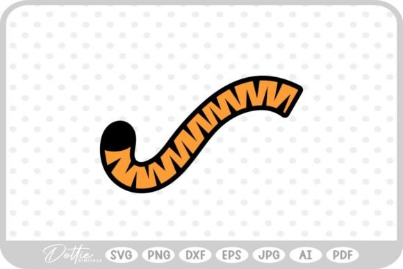 Tiger Tail Big Cat Animal SVG PNG DXF