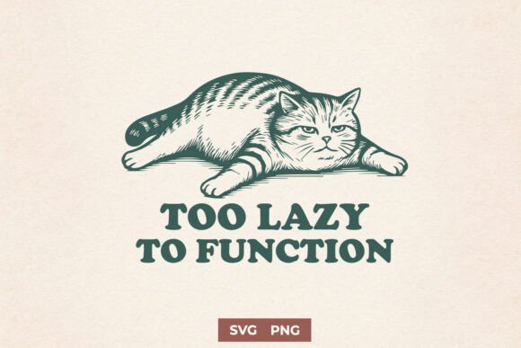 Too Lazy to Function SVG, Grumpy Cat PNG